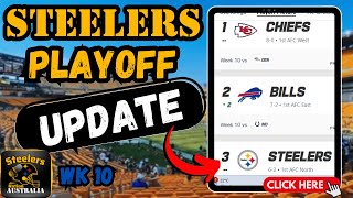 Steelers PLAYOFF Update NFL playoff scenarios and AFC North Talk [upl. by Callum232]