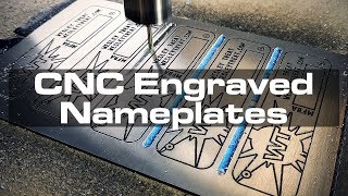 CNCEngraved Aluminum Nameplates [upl. by Milburt664]