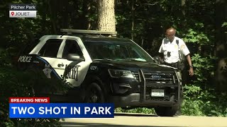 2 men injured in Joliet shooting at Pilcher Park after argument multiple firearms recovered police [upl. by Birmingham750]