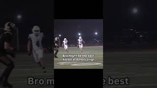 A LINEMAN at kicker is NASTY WORK🤣🔥youtubeshorts footballshorts football highschoolfootball [upl. by Ariaz]