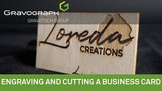 How to Engrave and Cut Your Business Card [upl. by Aray]