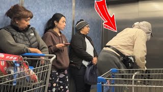 Stinky Fat Grandpa Farts on People Of Walmart Awesome Reactions [upl. by Chilcote]