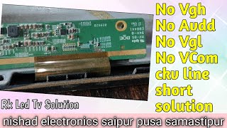 NoDisplay NoVgh No Vgl No Avdd ✅✔️ Problem Solve 100 ledtv ledtvrepair pannel [upl. by Elmer676]