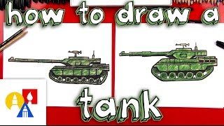 How To Draw A Realistic Tank [upl. by Sholom633]