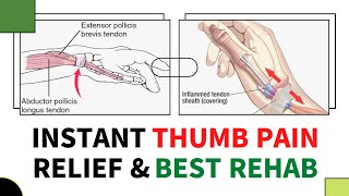 De quervain’s tenosynovitis exercises by Mr Physio wrist thumb pain relief [upl. by Chiaki]