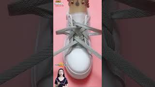 Trendy styling sneakers laces design Easy shoelacing Tie Tips style tips shorts [upl. by Diana]