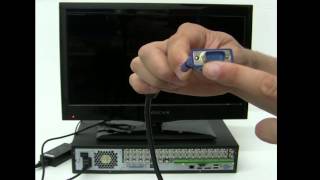 How to connect a Digital Video Recorder DVR to a Monitor [upl. by Nnaxor]