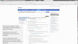 Manually Updating QuickBooks 2014 [upl. by Uol]