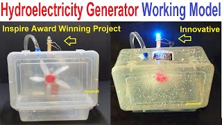 hydro electricity generator working model for school science exhibition  innovative  DIY pandit [upl. by Sadie627]