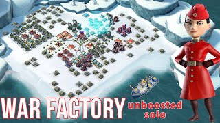 today’s WAR FACTORY 😎 unboosted SOLO  GEARHEART  BOOM BEACH gameplayattack strategytips [upl. by Grunenwald]