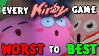 EVERY Kirby Game Ranked from Worst to Best [upl. by Bik]