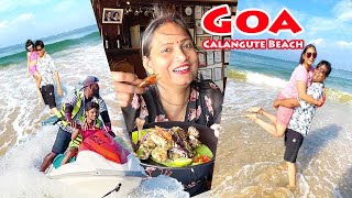 Enjoying Sea food and water Sports  Calangute beach Goa [upl. by Butte90]