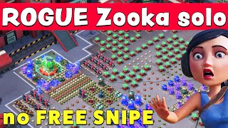 a Zooka SOLO on ROGUE  ROCKET LAUNCHER standing 😳 BOOM BEACH gameplayoperation attack strategy [upl. by Suneya]