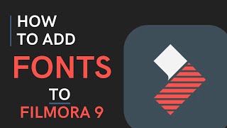 How to add Fonts to filmora [upl. by Grizelda]