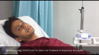 Manav Ankylosing spondylitis Patient treatment Video Delhi India [upl. by Materi998]