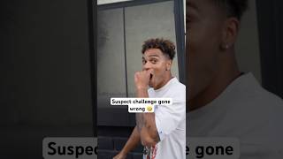 Suspect challenge gone wrong‼️🤣 comedyshorts skit funnyvideo [upl. by Venola907]