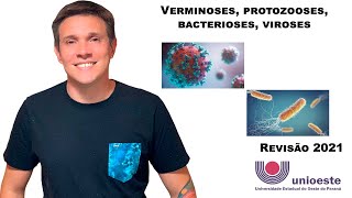 Doenças  protozooses verminoses bacteriose e viroses Revisão UNIOESTE 2021 [upl. by Buderus]