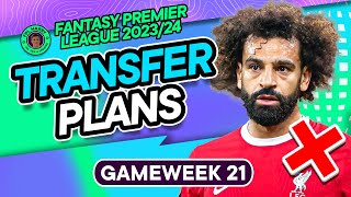 FPL GW21 TRANSFER PLANS  Salah and Son OUT ❌ Haaland back  Fantasy Premier League Tips 202324 [upl. by Longan]