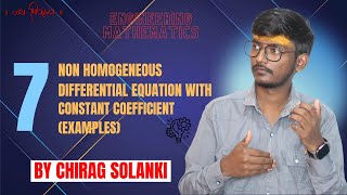 UNDETERMINE COEFFICIENTNONHOMODIFF EQUATION WITH CONSTANT COEFFICIENT by Chirag Solanki [upl. by Enida]