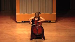 Winona Zelenka  JS Bach Cello Suite No 6 Preludemov [upl. by Korman]