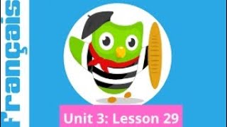 Duolingo French Unit 3 Lesson 29  Minigames [upl. by Hannover]