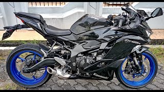 TERJUAL  SOLD OUT Kawasaki Ninja ZX25R Hitam Glossy 2021 AB Bantul [upl. by Eibot]