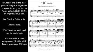 El Choclo tango Argentino Guitar solo download [upl. by Uwkuhceki982]