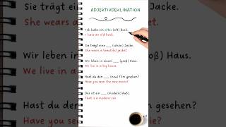 Master Adjective Deklination in 60 Seconds  Quick German Grammar Tips deutsch germanlanguage [upl. by Berstine]