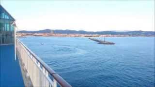 Livorno Port Italy  Cruise Departure [upl. by Nessah]