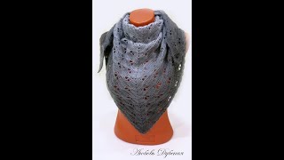 Платок узором Бабочки Мастер класс Crochet Bactus Scarf Master Class [upl. by Pavyer77]