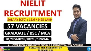 NIELIT SCIENTIST B amp STA RECRUITMENT 2024  LATEST GOVERNMENT JOB FOR GRADUATE  BE  BTECH [upl. by Nitsua]