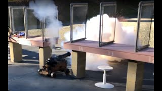 Full Scale Carronade Cannon firing 3 [upl. by Llenrup291]