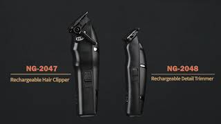 WMARK NG20472048 Rechargeable Hair ClipperDetail Trimmer [upl. by Aisemaj]