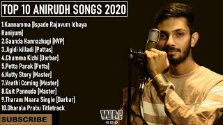 Top 10 Songs of Anirudh  2020  Tamil jukebox  Latest best songs of Anirudh [upl. by Adnalohs310]