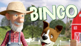 BINGO  Nursery Rhyme Childrens Song with Lyrics [upl. by Atteval]