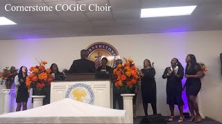 Cornerstone COGIC Choir performing The Lord Is Blessings Me Right Now [upl. by Quiteri959]