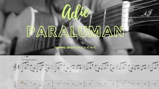 Paraluman  Adie  Fingerstyle Tutorial  Tab [upl. by Kannry525]