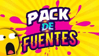 ✅ PACK de FUENTES para YOUTUBERS 2020  LETRAS  TIPOGRAFIAS  para BANNERS y MINIATURAS😱 [upl. by Samul]