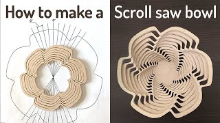 How to make a Scroll saw bowl [upl. by Yecam848]