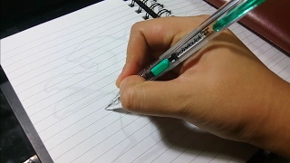 Pentel Techniclick 05mm Mechanical Pencil Green Color [upl. by Gorlicki136]