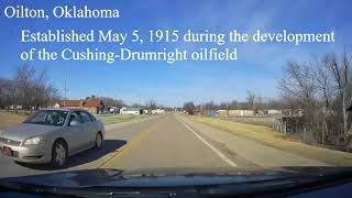 A Drive through the Oklahoma oil boom towns of Drumright and Oilton [upl. by Ecylahs]