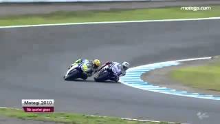 Rossi Vs Lorenzo Motegi 2010 [upl. by Seuqcaj465]