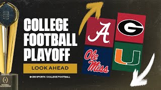 CFP Rankings Lookahead Week 12 Alabama shows dominance Georgia set to FALL after their loss [upl. by Tebor]