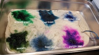 Swatching Dharma Acid Dyes Greens Blues and Purples [upl. by Duma]