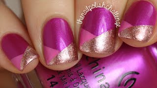 Easy striping tape nail art designs for beginners  simple nail art tutorial [upl. by Kennith399]