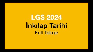 İnkılap Tarihi Hızlı Tekrar  LGS 2024 [upl. by Sirad]