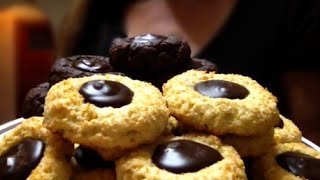 Thumbprint CookiesChocolate Filled Mocha amp CoconutSimple Easy RecipeSuperSimpleKitchen [upl. by Drake211]