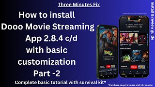 How to Install Dooo Movie App 284cd without error part 2 androidstudio threeminutes fix [upl. by Eladal]