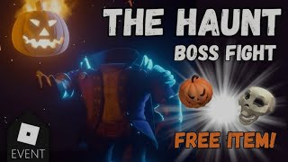 ROBLOX  HEADLESS HORSEMAN BOSS FIGHT IN THE HAUNT EVENT 🎃 [upl. by Elyse]