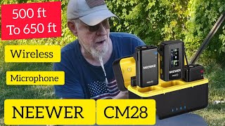 NEEWER CM28 WIRELESS MICROPHONE UNBOXING and REVIEW  WORKS ON ANDROID PHONE AND IOS [upl. by Schlessinger]